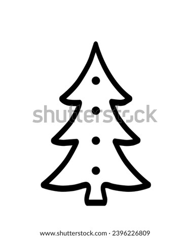 Christmas tree clip art design for T-shirts and apparel, holiday clip art on plain white background for shirt, hoodie, sweatshirt, card, tag, mug, icon, logo or badge