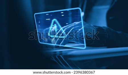 Cybersecurity cybercrime internet scam, online business secure payment, Cyber security platform VPN computer privacy protection data hacking malware virus attack defense, network system hacked warning Royalty-Free Stock Photo #2396380367