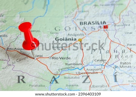 Jataí, Brazil pin on map