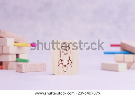 Wooden Coloring Blocks Product Photography