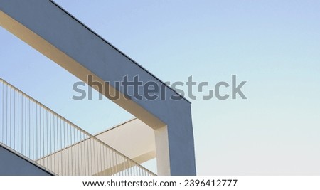 minimalist building facade against the sky