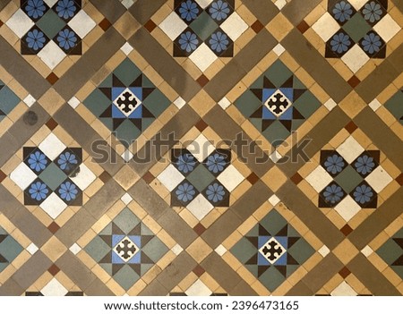 Bengaluru Palace flooring ancient tiles pattern