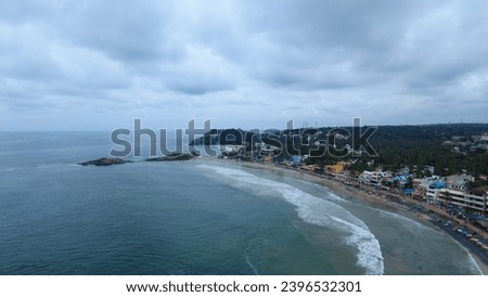 Kovalam beach, Arabian sea, Thiruvananthapuram, Kerala, seascape view