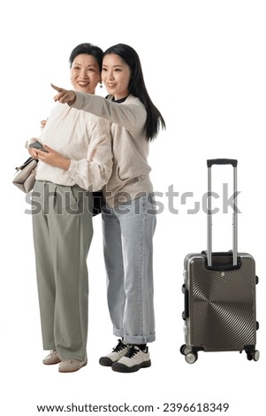 Mother and daughter travel women mother daughter