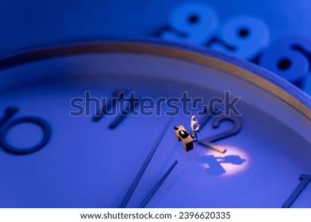 A business model working on a clock