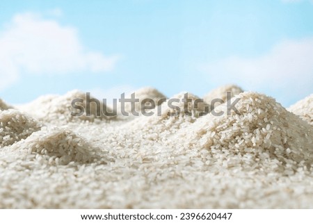 Basic food rice food hill agriculture Royalty-Free Stock Photo #2396620447