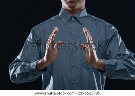 Gesturing pointing business men human hand