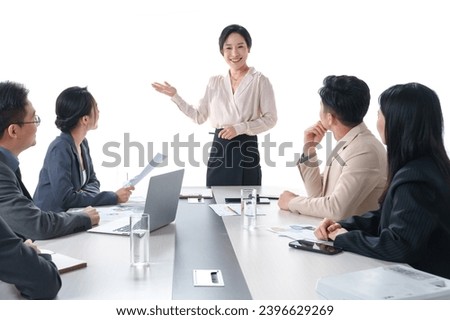 Business team in the meeting