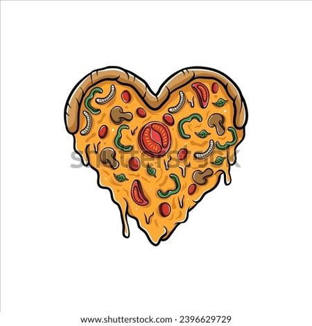 image for Pizza Cartoon Design