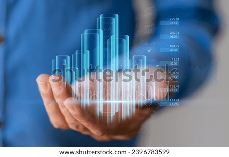 People holding finance growth, analyzing, graph money, global economic, trader investor, business financial growth, stock market, Investments funds, price, banking, technology and digital assets 