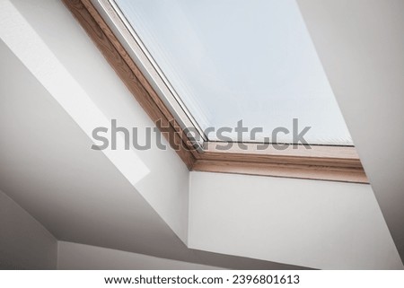 Roof window in the modern house