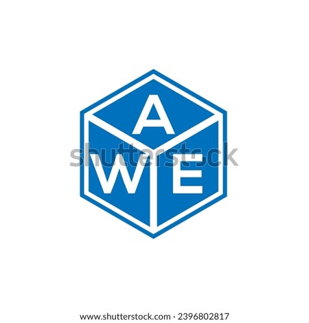 AWE letter logo design on black background. AWE creative initials letter logo concept. AWE letter design.
 Royalty-Free Stock Photo #2396802817