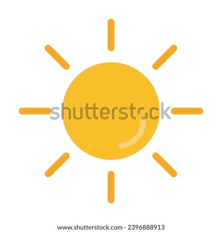 Sun Vector Flat Icon For Personal And Commercial Use.
