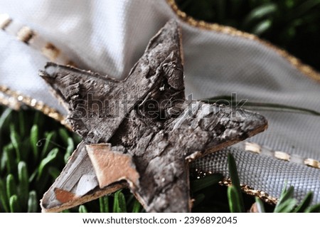 wooden star deco - advent time - christmas time 