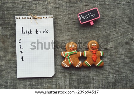 Christmas toys, Christmas decorations, Christmas balls, notebook, diary, plan for the day, office.good morning gift. Christmas concept