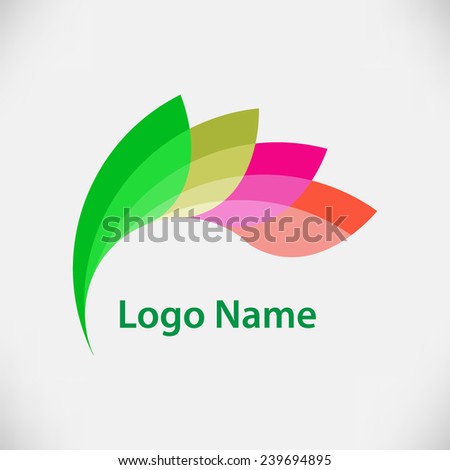 Vector Logo Design Template . Abstract Colorful Wing Icon. Vector illustration.