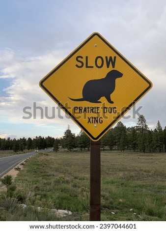 Be careful prairie dogs crossing