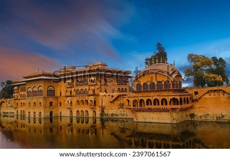 Deeg, Rajasthan, India, Deeg Palace near Bharatpur was built in 1772 as a luxurious summer resort for the Jat rulers of Bharatpur State Royalty-Free Stock Photo #2397061567