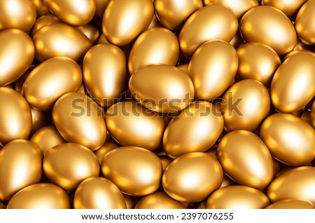 golden eggs golden eggs on a white background