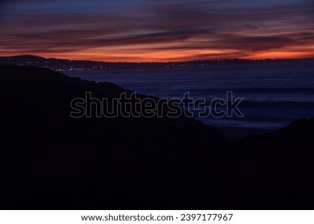 Sunset skies over the Dunes in Monterey
