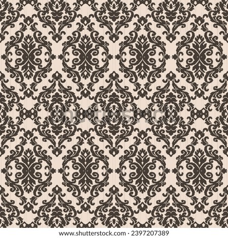 Floral vintage seamless pattern for retro wallpapers. Enchanted Vintage Flowers. Arts and Crafts movement inspired. Design for wrapping paper, wallpaper, fabrics and fashion clothes. Ikat pattern.