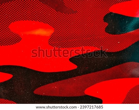 A vivid red hue intertwines with the depth of black, creating a striking contrast in this composition. The passionate red merges seamlessly with the profound darkness of the background, evoking a sens