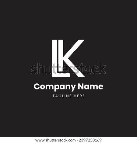 LK Letter Logo, LK Letter Monogram, L,K, Initials Letter,


