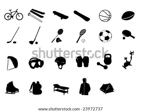 Black & White Sport Icons