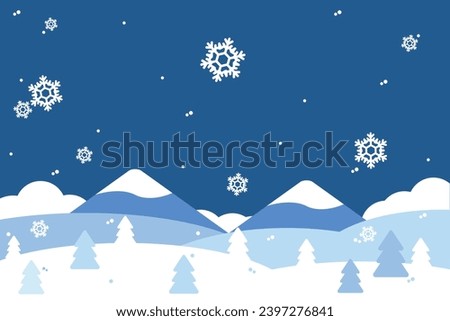 Snowfield Snowflake Illustration, snow Illustration