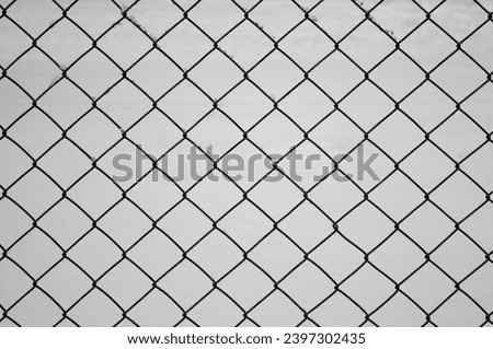 metal mesh chain-link on a white background.
