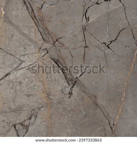 Dark Grey cement rough marble texture background, Stucco marble stone with brown curly veins, It can be used for interior home decoration and ceramic tile surface, Slab Tile