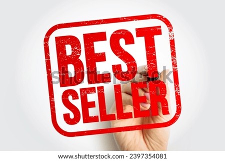 BEST SELLER text stamp, business concept background