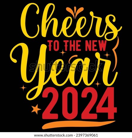 Happy New Year 2024 Typography T-shirt Design. New Year Quotes, Year End Hap, Welcome 2024 Shirt, Happy New Year Clip Art, New Year's Eve Quote, Cut File For Circuit And Silhouette
