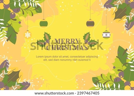 Merry Christmas background. Vector illustration.
