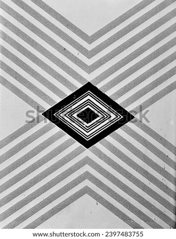 Geometric 3D wall tile stock photo