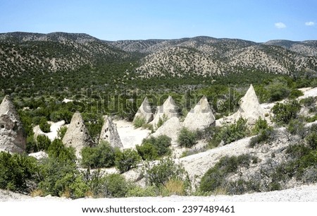The amazing tent rock formations in Kasha-Katuwe Tent Rocks national Monument