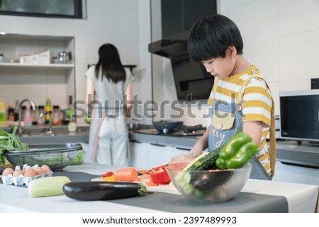 Children to help my mother cook