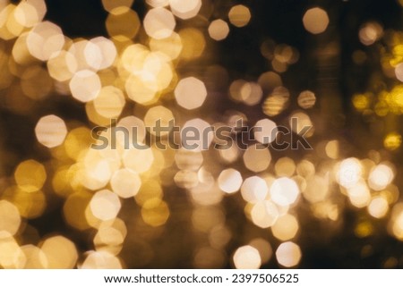 golden texture of christmas beautiful lights