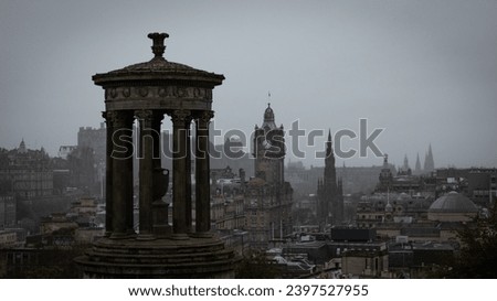 old Edinburgh on a cloudy day 