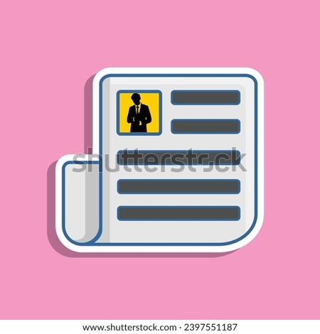 paper file icon flat vector print ready for web icon sticker