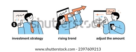stock market. investment strategy, rising trend, adjust the amount.
