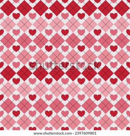 Seamless pattern with hand drawn heart. Background for textile, wrapping paper, fashion,illustration.