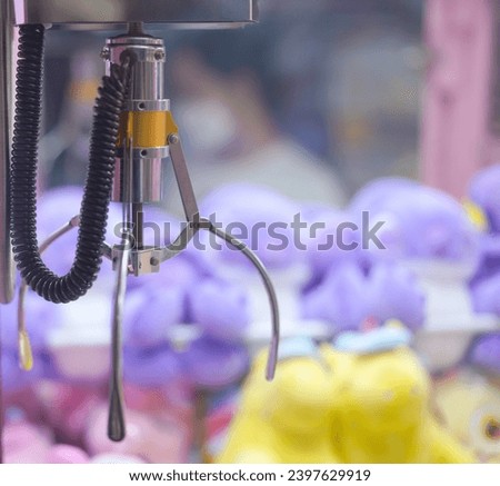 claw game arcade in focus
