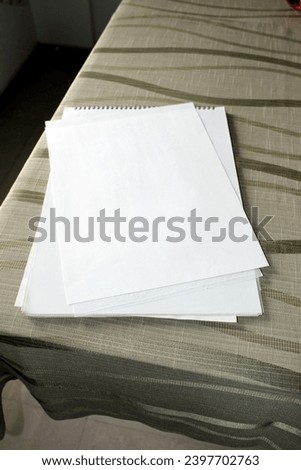 Blank paper white drawing sheet mock up High Resolution images 22