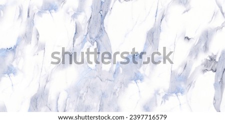 White Marble Texture with blueish veins used for interior exterior home decoration ceramic and porcelain tile industry, Statuario Marble Texture Background Royalty-Free Stock Photo #2397716579