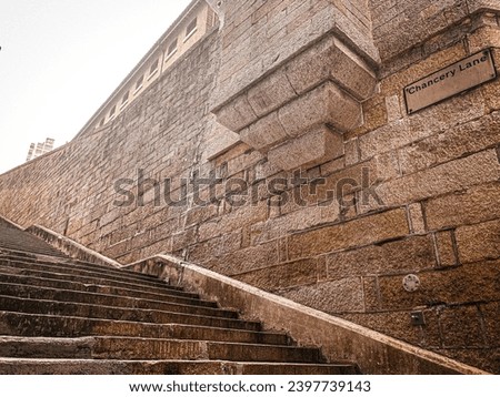 photo of Tai Kwun wall and stairs in hong kong