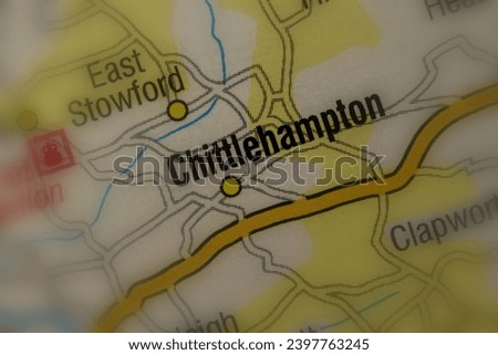 Chittlehampton, Devon, England, United Kingdom atlas local map town and district plan name tilt-shift