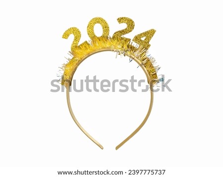 New Year 2024. The Headband of Hope and Resilience Royalty-Free Stock Photo #2397775737