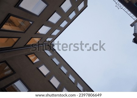 Low angle view of buildings against sky 
