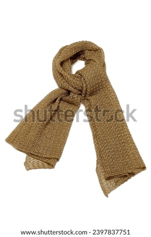 Cold weather muffler on a white background